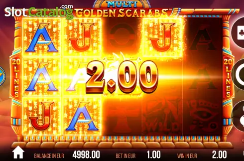 Скрин3. Multi Golden Scarabs слот