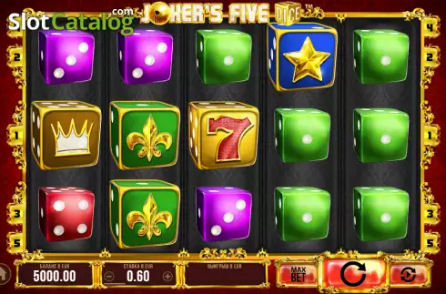 Скрин2. Joker's Five Dice слот