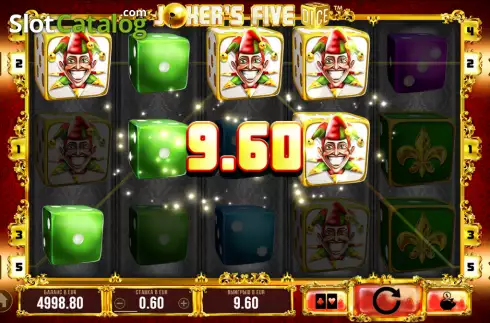 Скрин3. Joker's Five Dice слот