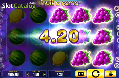 Скрин3. Fruit o Rama слот