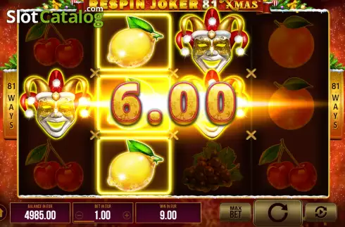 Скрин3. Respin Joker 81 Xmas слот