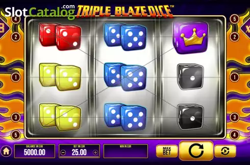 Скрин2. Triple Blaze Dice слот