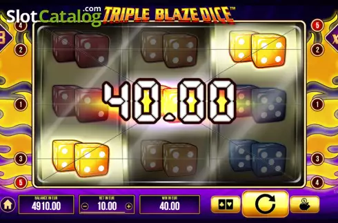 Скрин3. Triple Blaze Dice слот