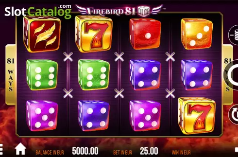 Скрин2. Firebird 81 Dice слот