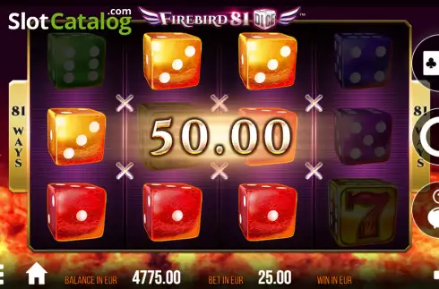 Скрин3. Firebird 81 Dice слот