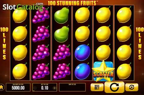 Скрин2. 100 Stunning Fruits слот