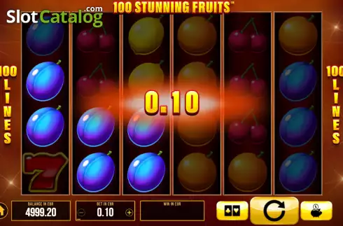 Скрин3. 100 Stunning Fruits слот