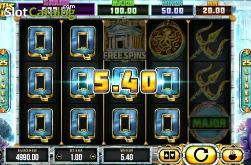 Скрин3. Atlantis Gold (SYNOT) слот