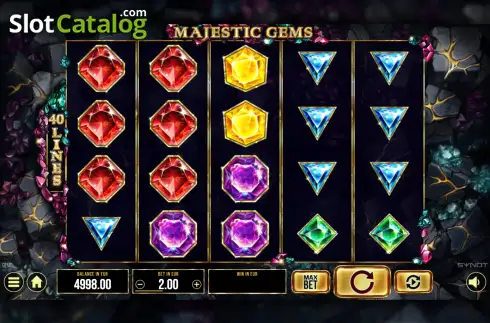 Скрин2. Majestic Gems слот