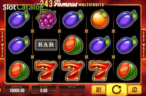 Скрин2. 243 Famous Multifruits слот