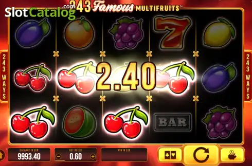Скрин3. 243 Famous Multifruits слот