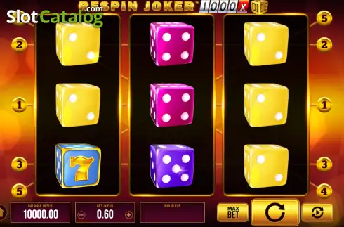 Скрин2. Respin Joker 1000 Dice слот