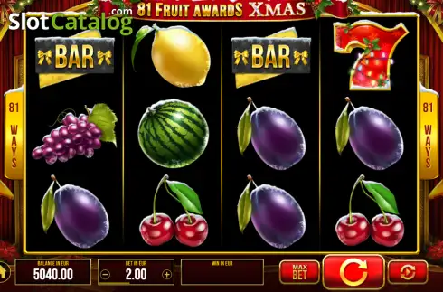 Скрин2. 81 Fruit Awards Xmas слот