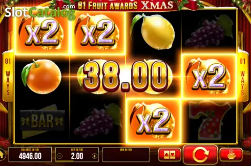 Скрин3. 81 Fruit Awards Xmas слот