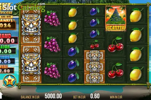 Скрин2. Tiki Princess Megaways слот