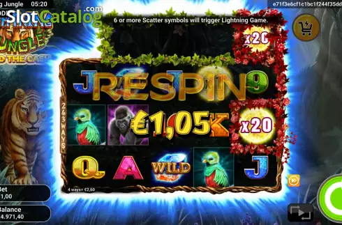 Скрин6. Lightning Jungle слот
