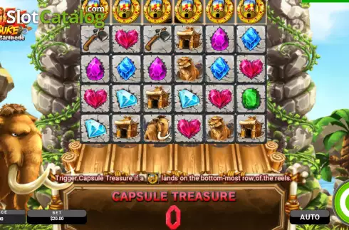 Скрин2. Capsule Treasure: Mammoth Stampede слот