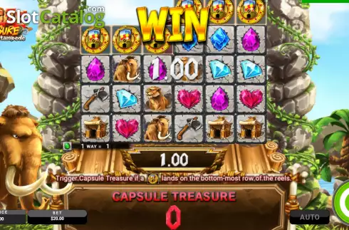 Скрин3. Capsule Treasure: Mammoth Stampede слот