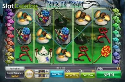 Скрин3. Trick or Treat (Saucify, Genii) слот