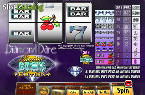 Скрин3. Diamond Dare Bonus Bucks Edition слот