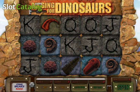 Скрин2. Digging for Dinosaurs слот