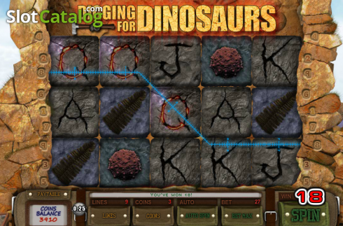 Скрин3. Digging for Dinosaurs слот