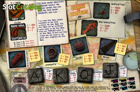 Скрин4. Digging for Dinosaurs слот