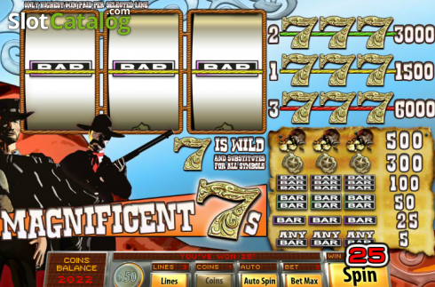 Скрин3. Magnificent 7s слот