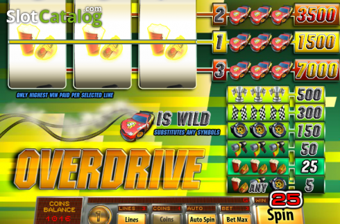 Скрин2. Overdrive (Saucify) слот