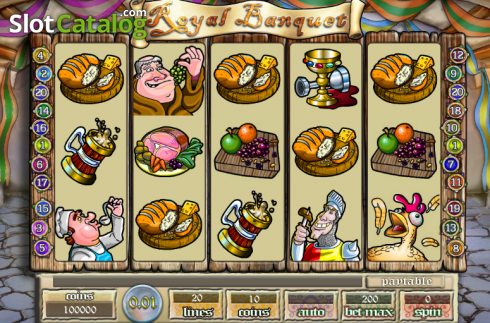 Скрин2. Royal Banquet слот
