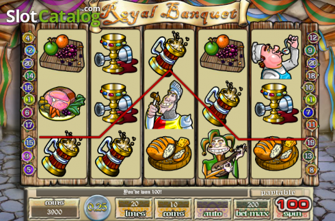 Скрин3. Royal Banquet слот