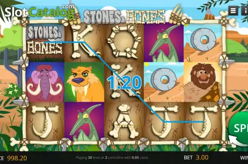 Скрин3. Stones and Bones слот