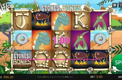 Скрин4. Stones and Bones слот