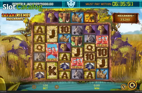 Скрин2. Safari Riches Megaways слот
