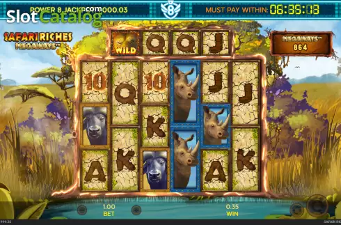 Скрин3. Safari Riches Megaways слот
