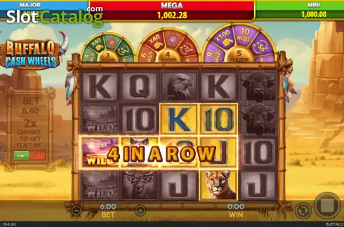 Скрин3. Buffalo Cash Wheels слот