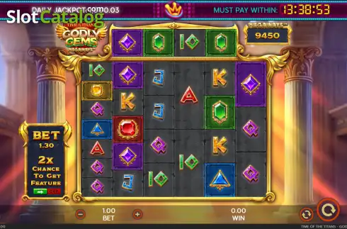 Скрин2. Time of the Titans - Godly Gems Megaways слот