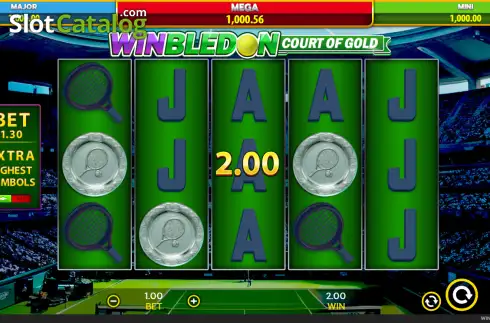 Скрин3. Winbledon - Court of Gold слот