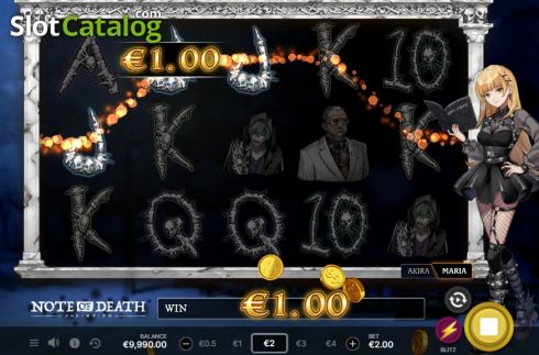 Скрин3. Note of Death слот