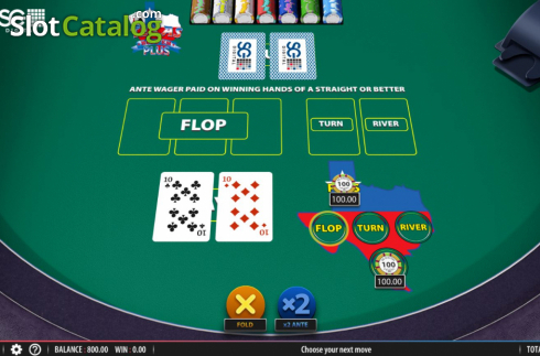 Скрин2. Texas Hold'em Plus (Shuffle Master) слот