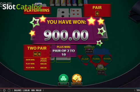 Скрин4. Texas Hold'em Plus (Shuffle Master) слот