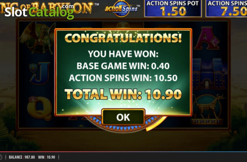 Скрин8. King of Babylon слот