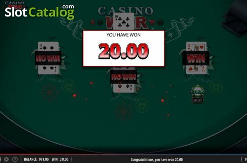 Скрин6. Casino War (Shuffle Master) слот