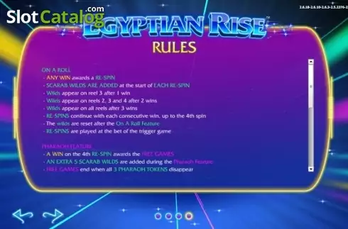 Скрин6. Egyptian Rise слот