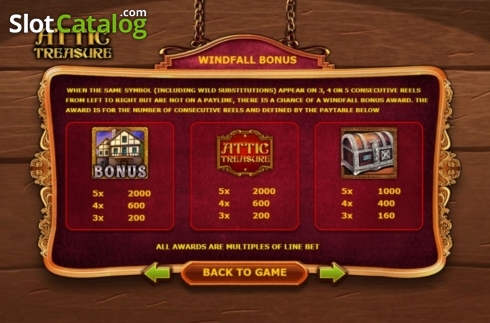 Скрин7. Attic Treasure слот