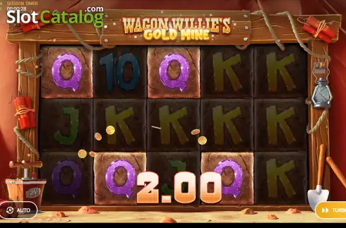 Скрин3. Wagon Willie's Gold Mine слот