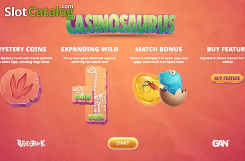 Скрин3. Casinosaurus слот