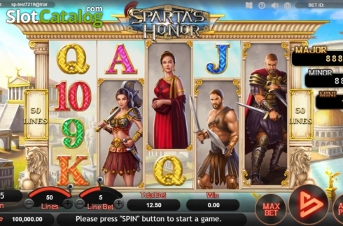 Скрин2. Sparta's Honor слот