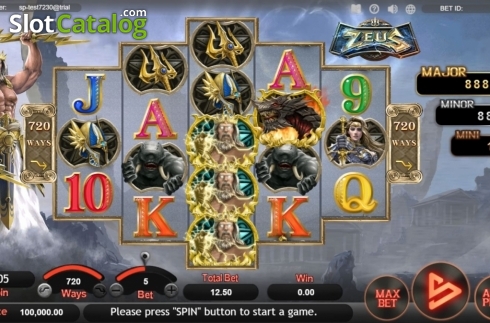 Скрин2. Zeus (SimplePlay) слот