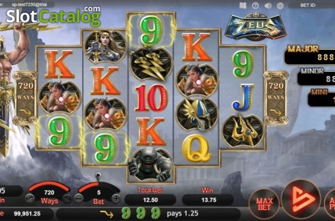 Скрин3. Zeus (SimplePlay) слот
